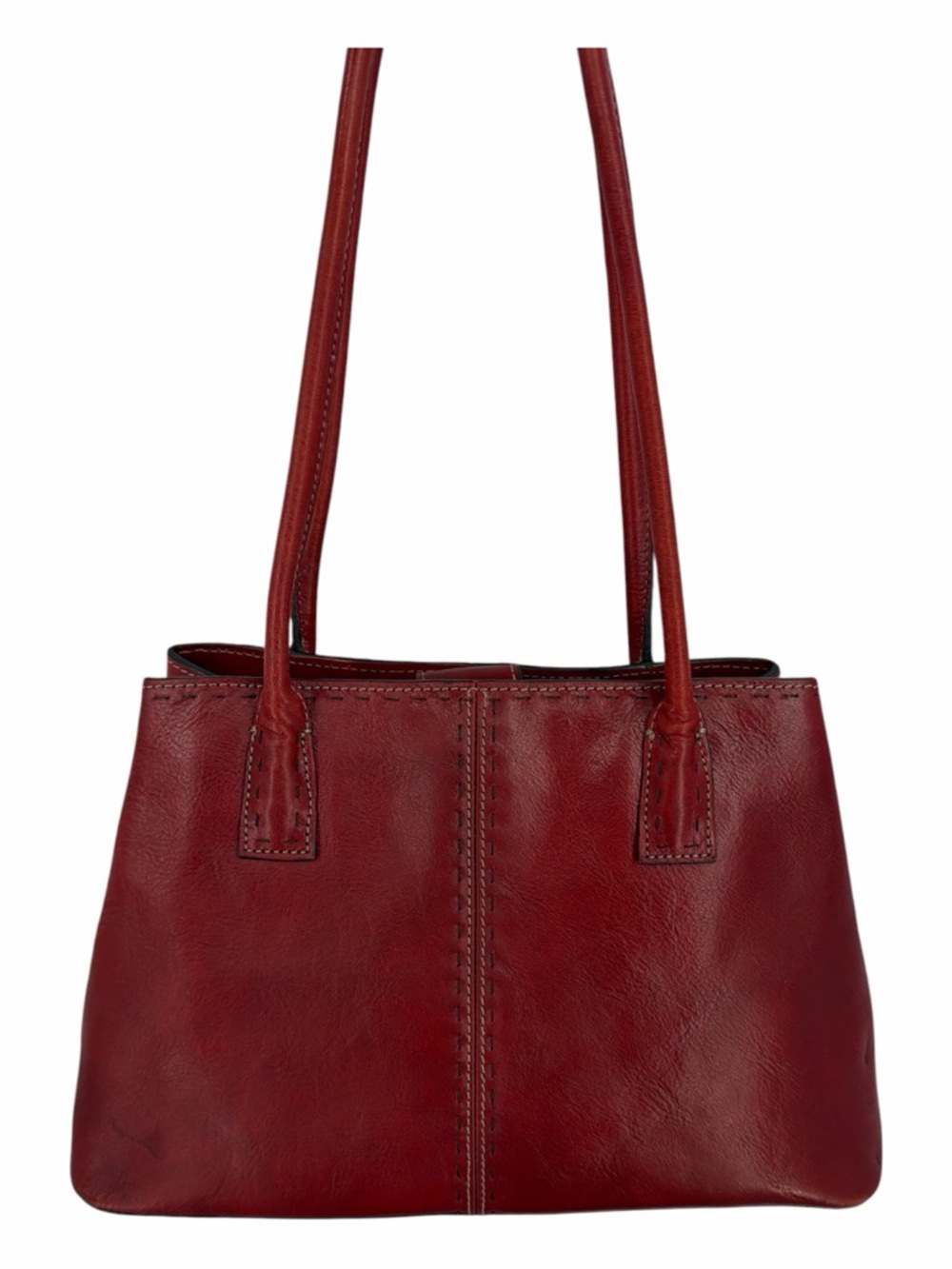 Fossil “1954” Vintage Leather Shoulder Bag — Red — VGC